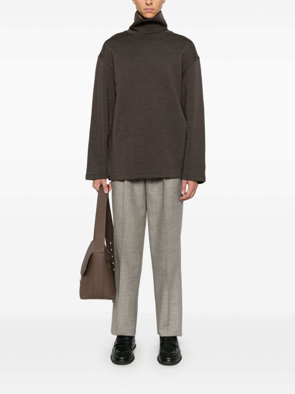 LEMAIRE-MOCK NECK SWEATSHIRT-