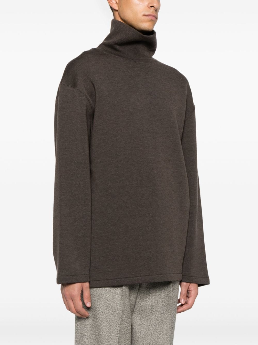 LEMAIRE-MOCK NECK SWEATSHIRT-