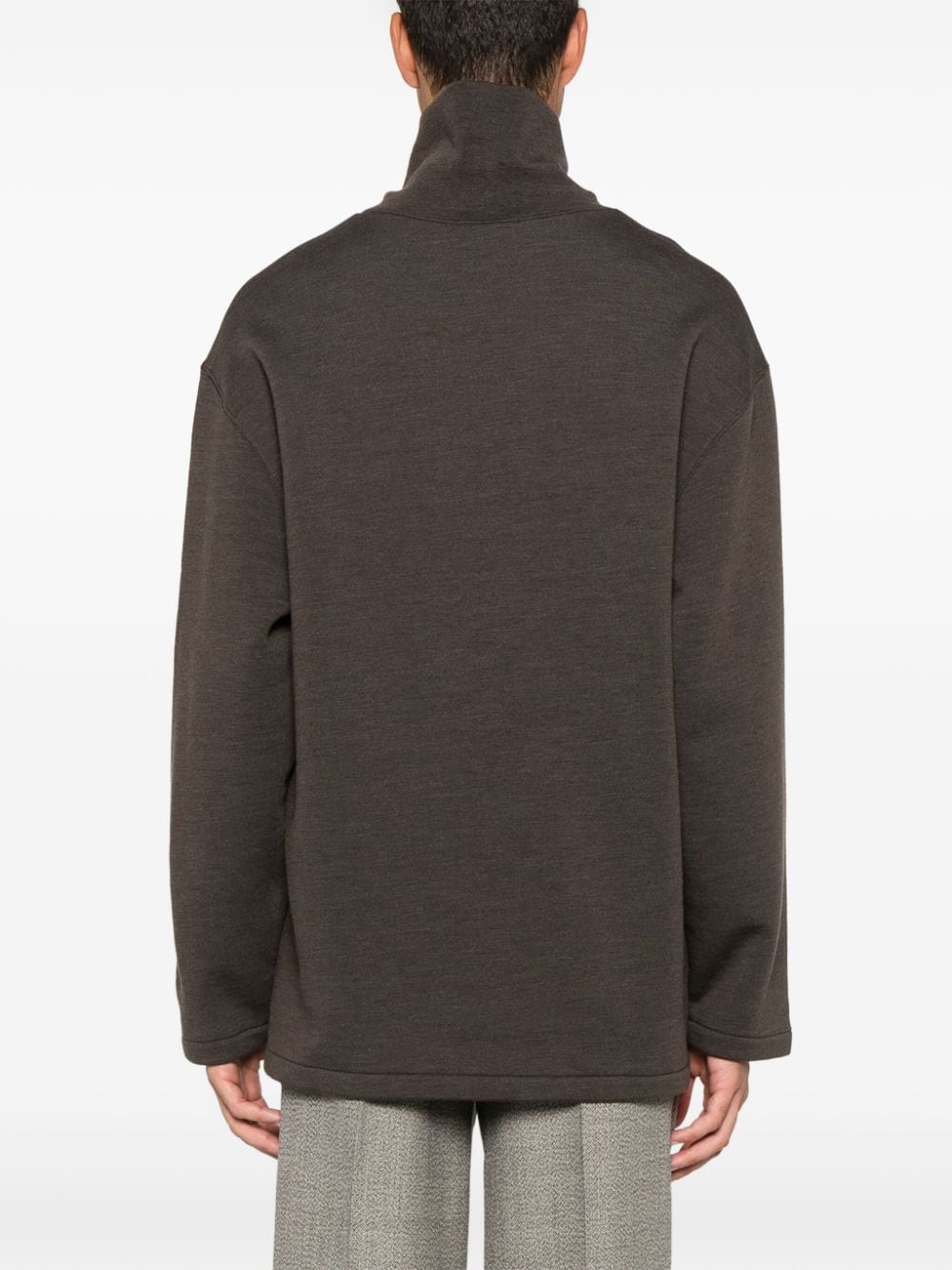 LEMAIRE-MOCK NECK SWEATSHIRT-