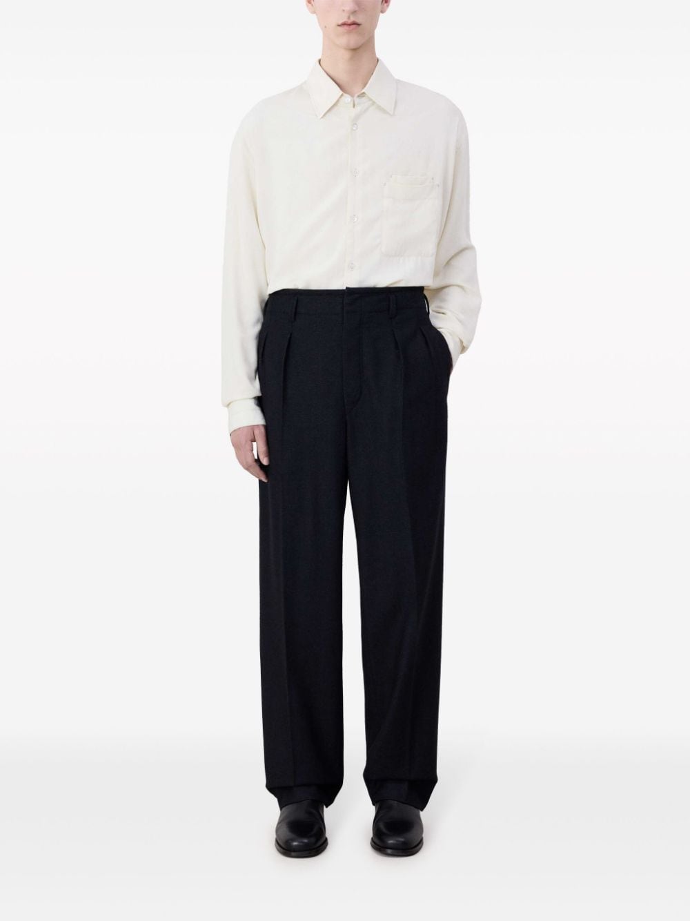 LEMAIRE-PLEATED PANTS-