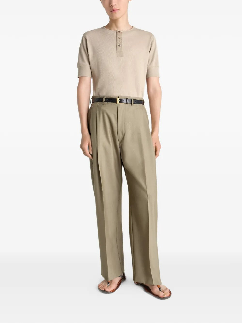 LEMAIRE-PLEATED TAILORED PANTS-