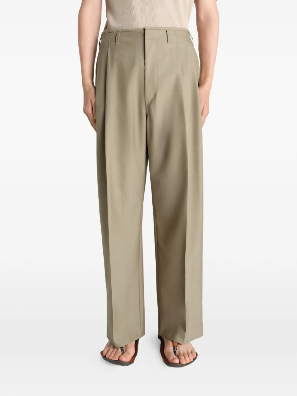LEMAIRE-PLEATED TAILORED PANTS-