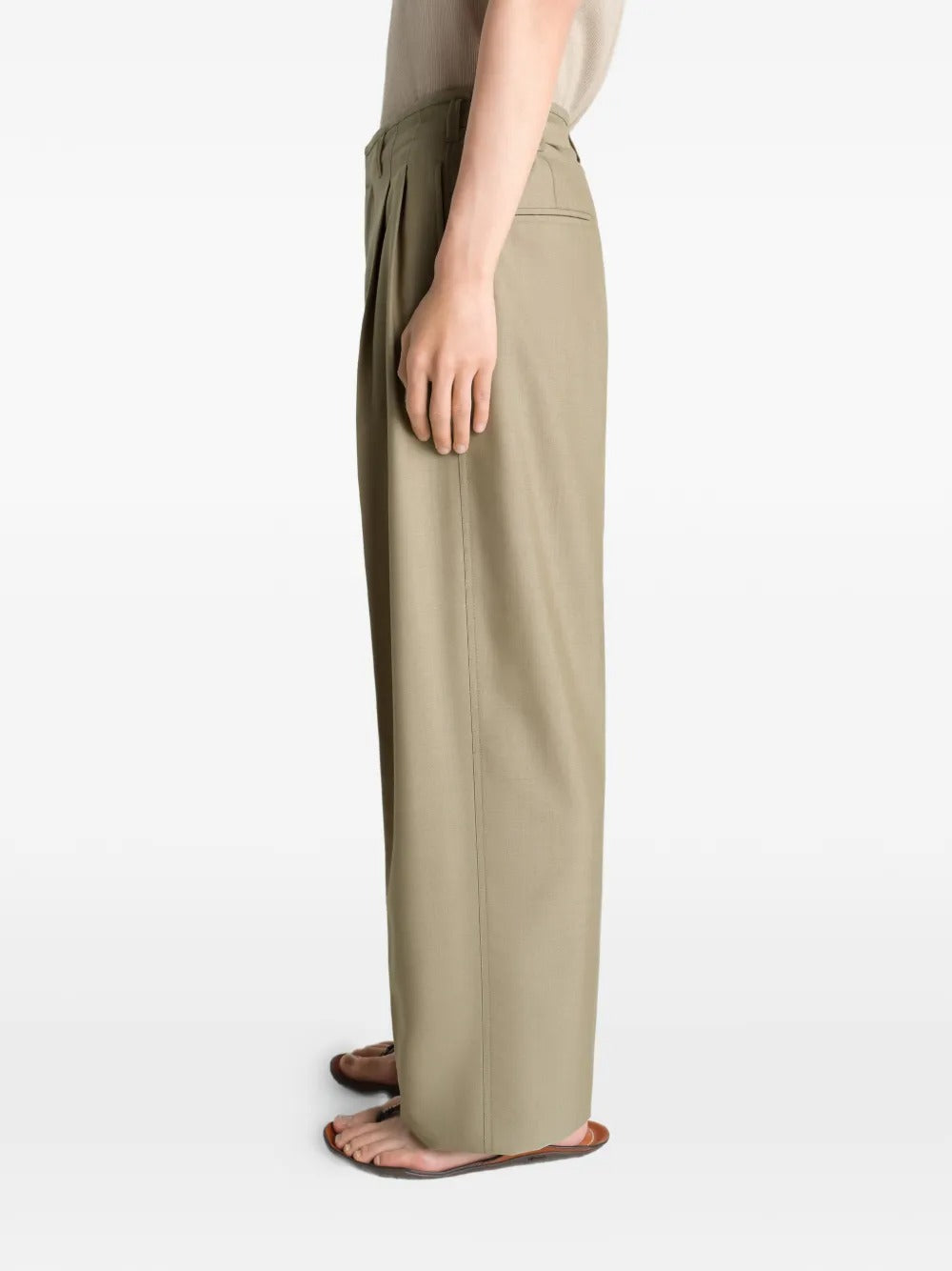 LEMAIRE-PLEATED TAILORED PANTS-