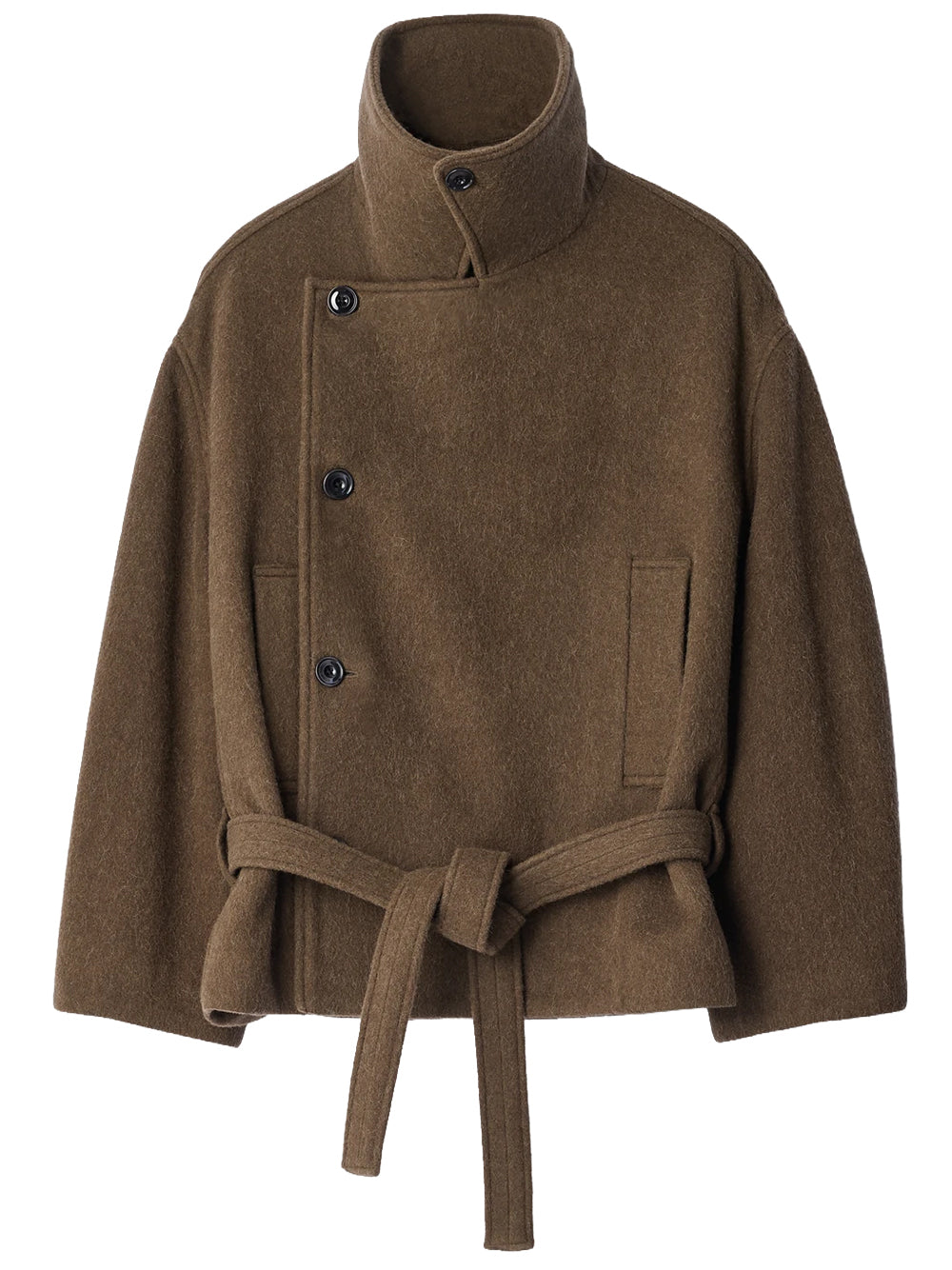 LEMAIRE-SHORT WRAP COAT-