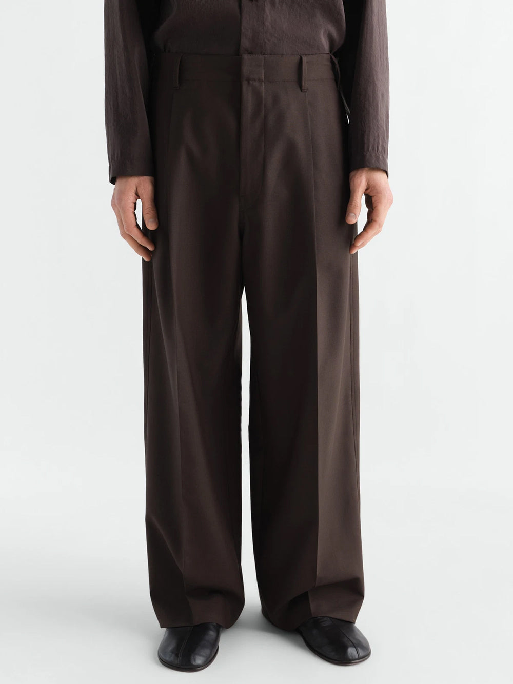 SINGLE PLEAT TAILORED PANTS