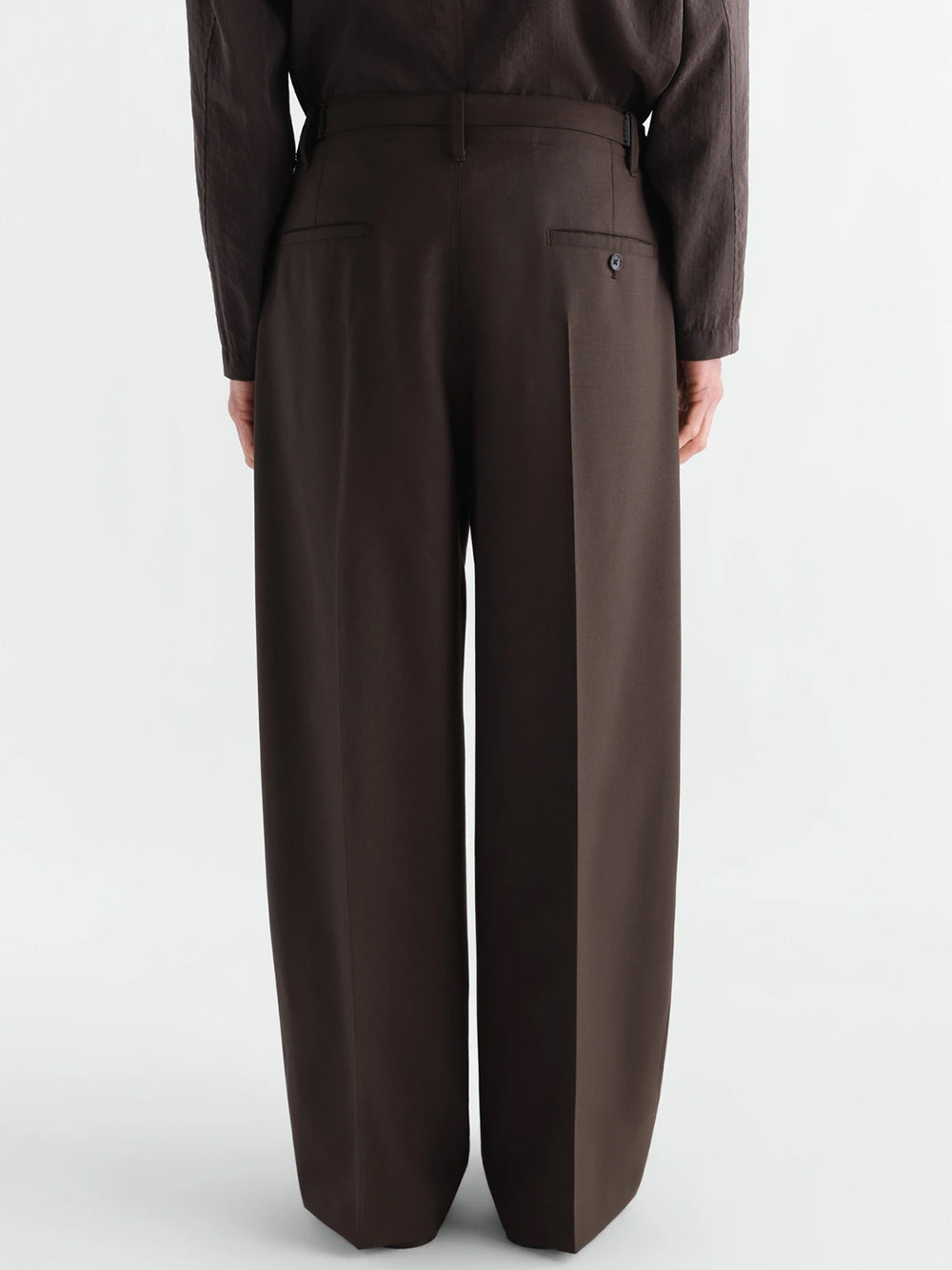 SINGLE PLEAT TAILORED PANTS
