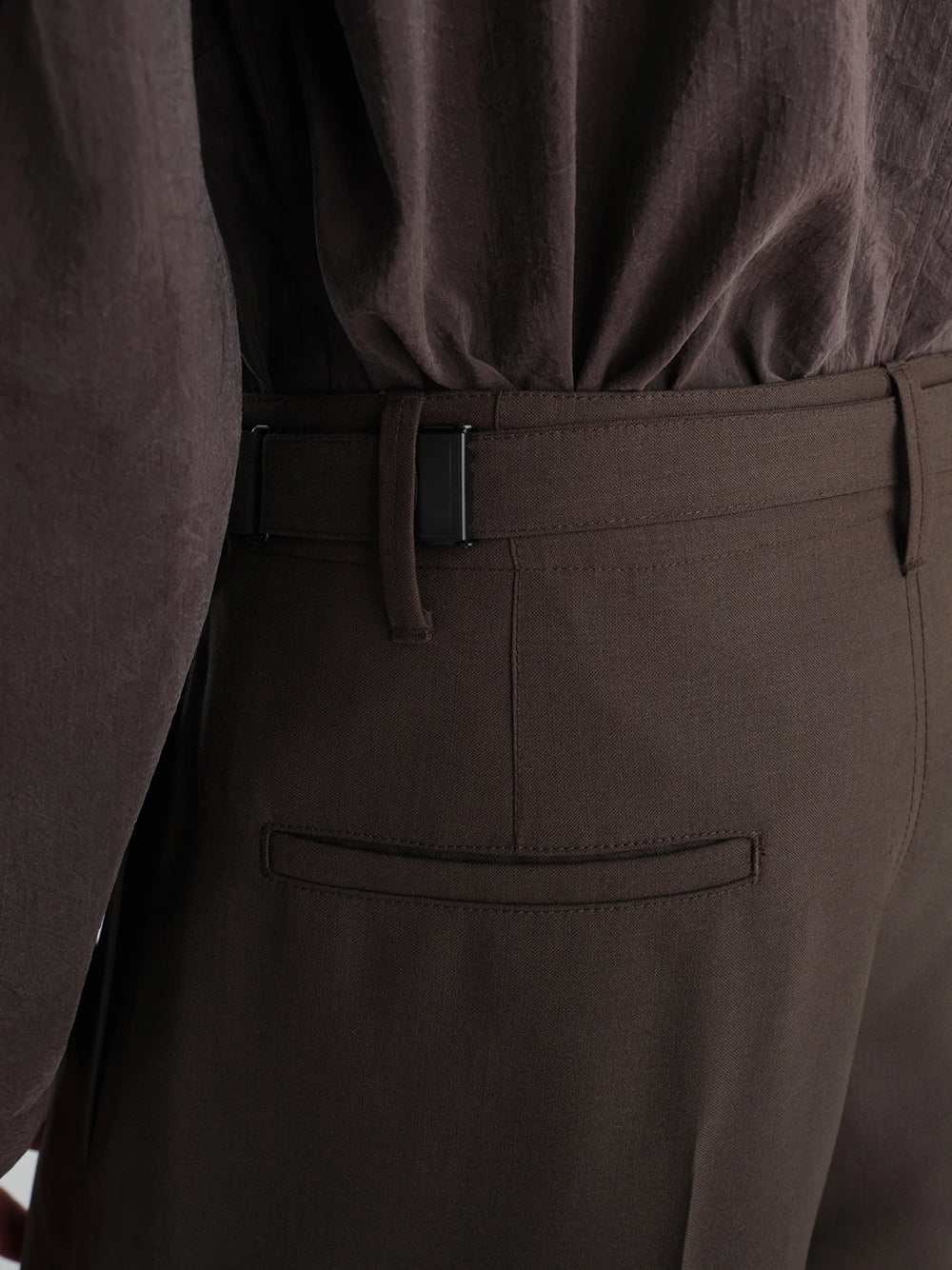 SINGLE PLEAT TAILORED PANTS