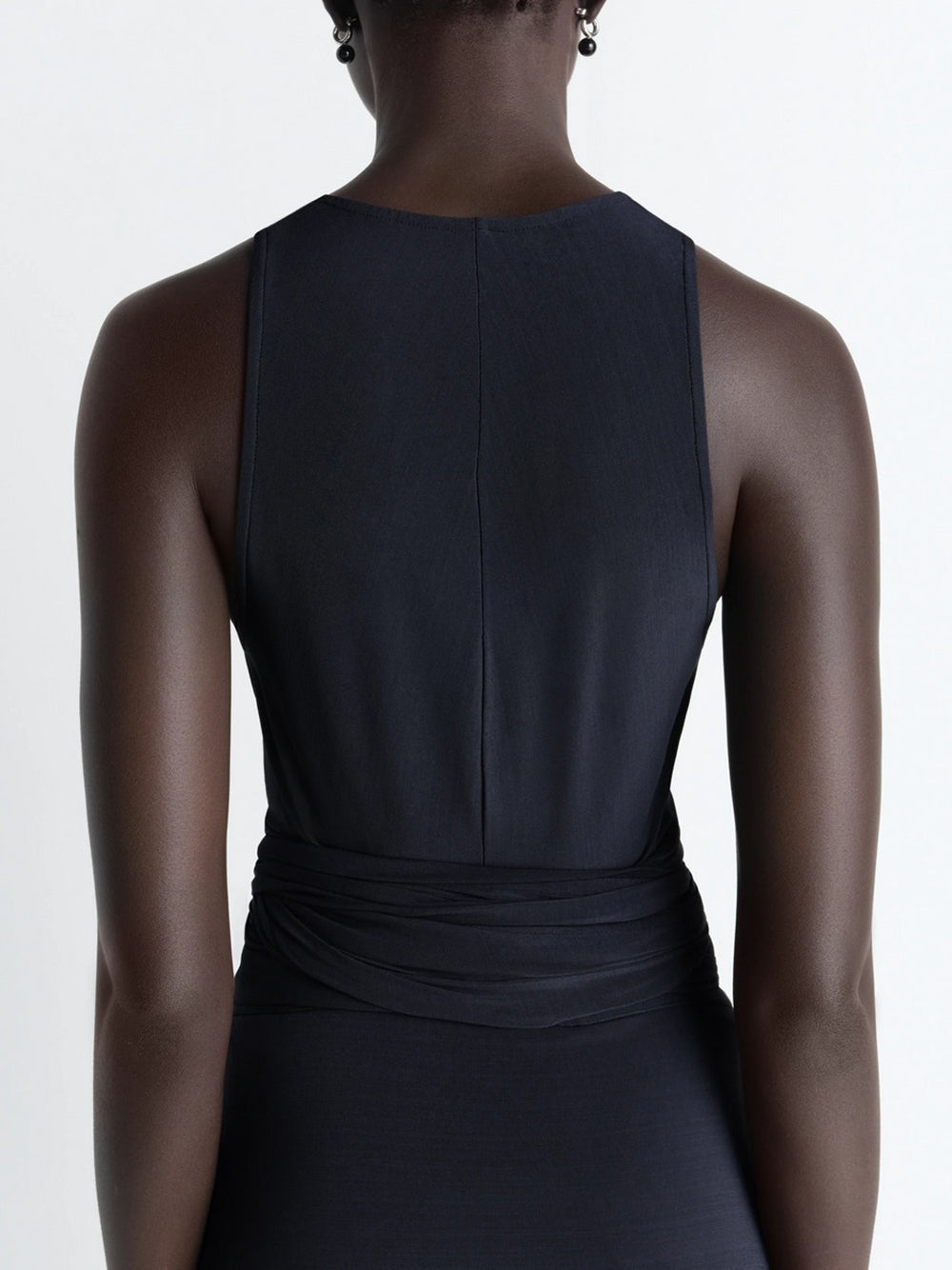 LEMAIRE-SLEEVELESS WRAP TOP-