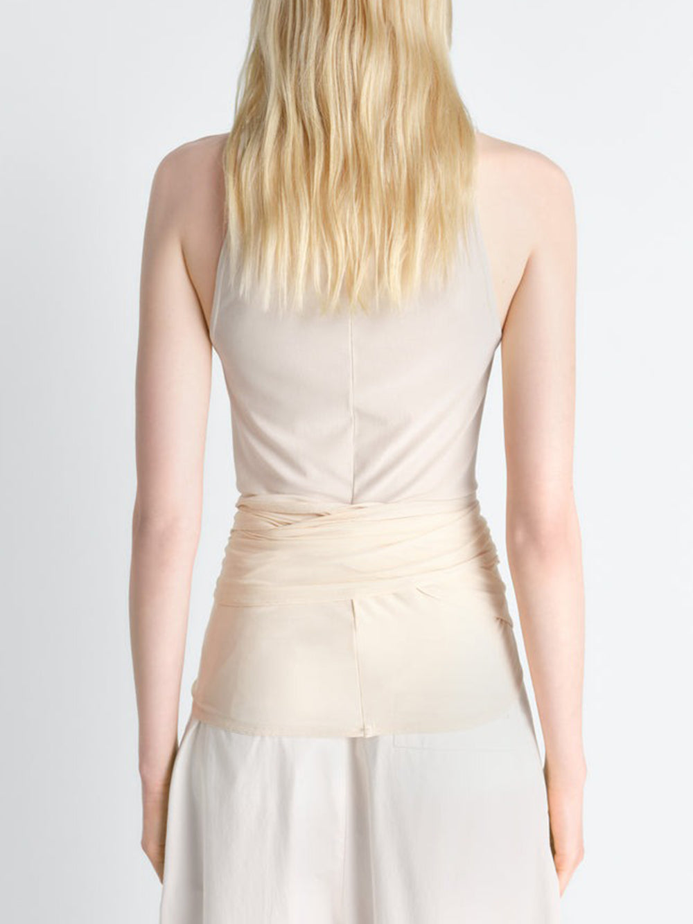 LEMAIRE-SLEEVELESS WRAP TOP-
