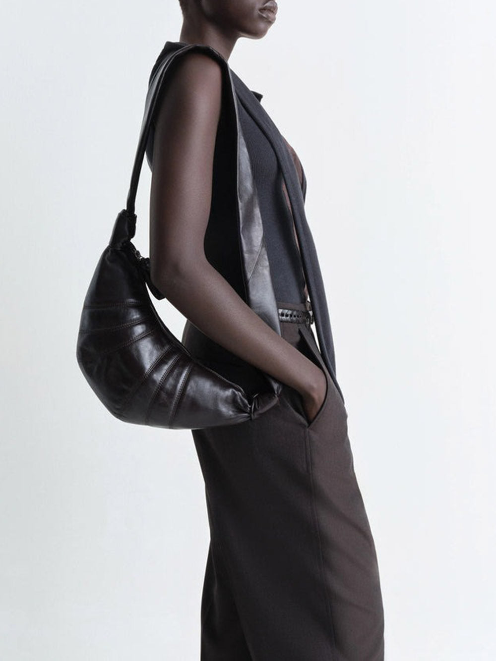 LEMAIRE-SMALL CROISSANT BAG-