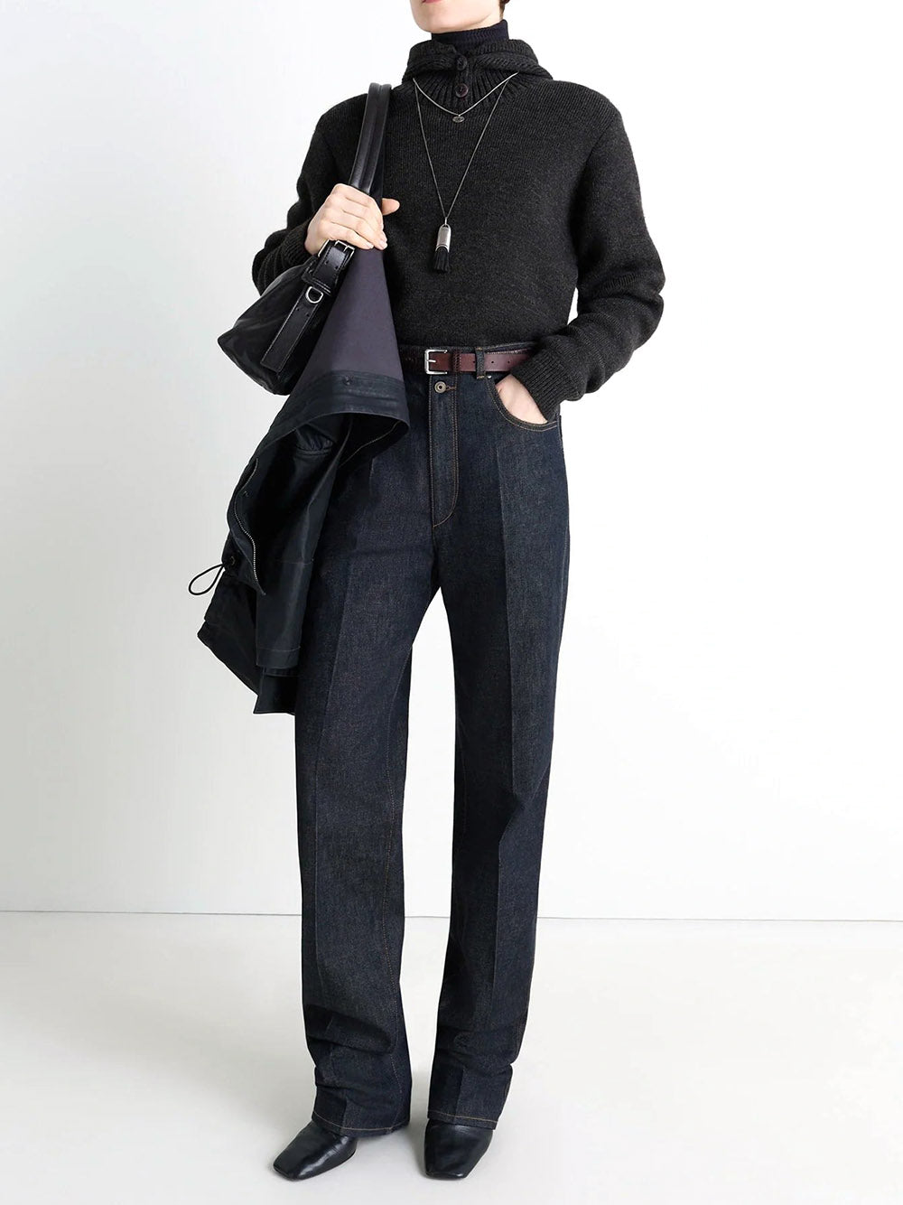 LEMAIRE-SWEATER WITH HOOD-