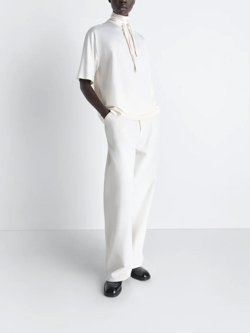 LEMAIRE-T-SHIRT WITH FOULARD-