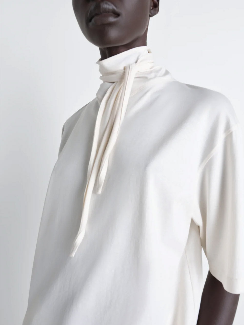 LEMAIRE-T-SHIRT WITH FOULARD-