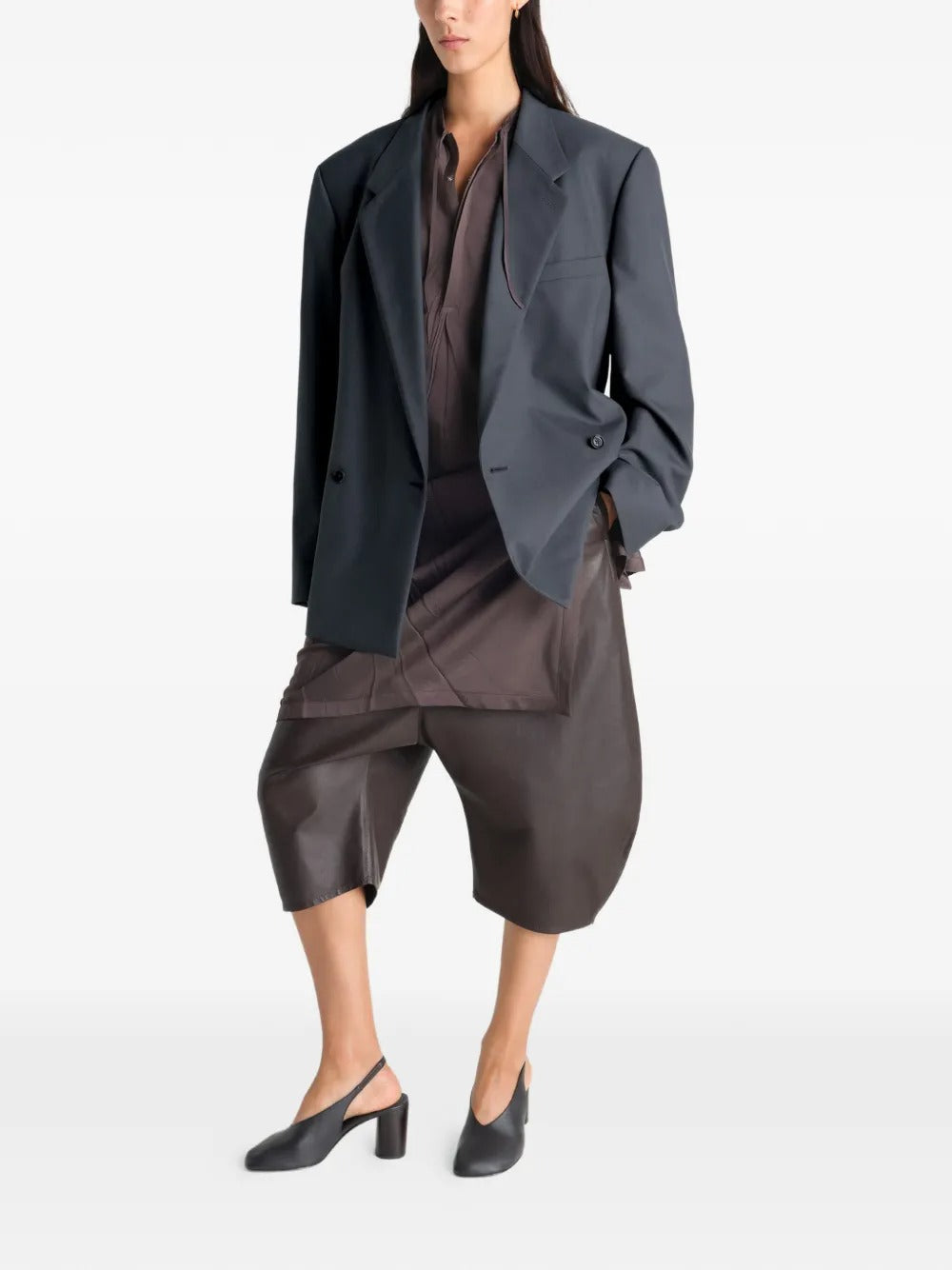 LEMAIRE-tailored double-breasted jacket-JA1096 LF414 BK992 – Dope