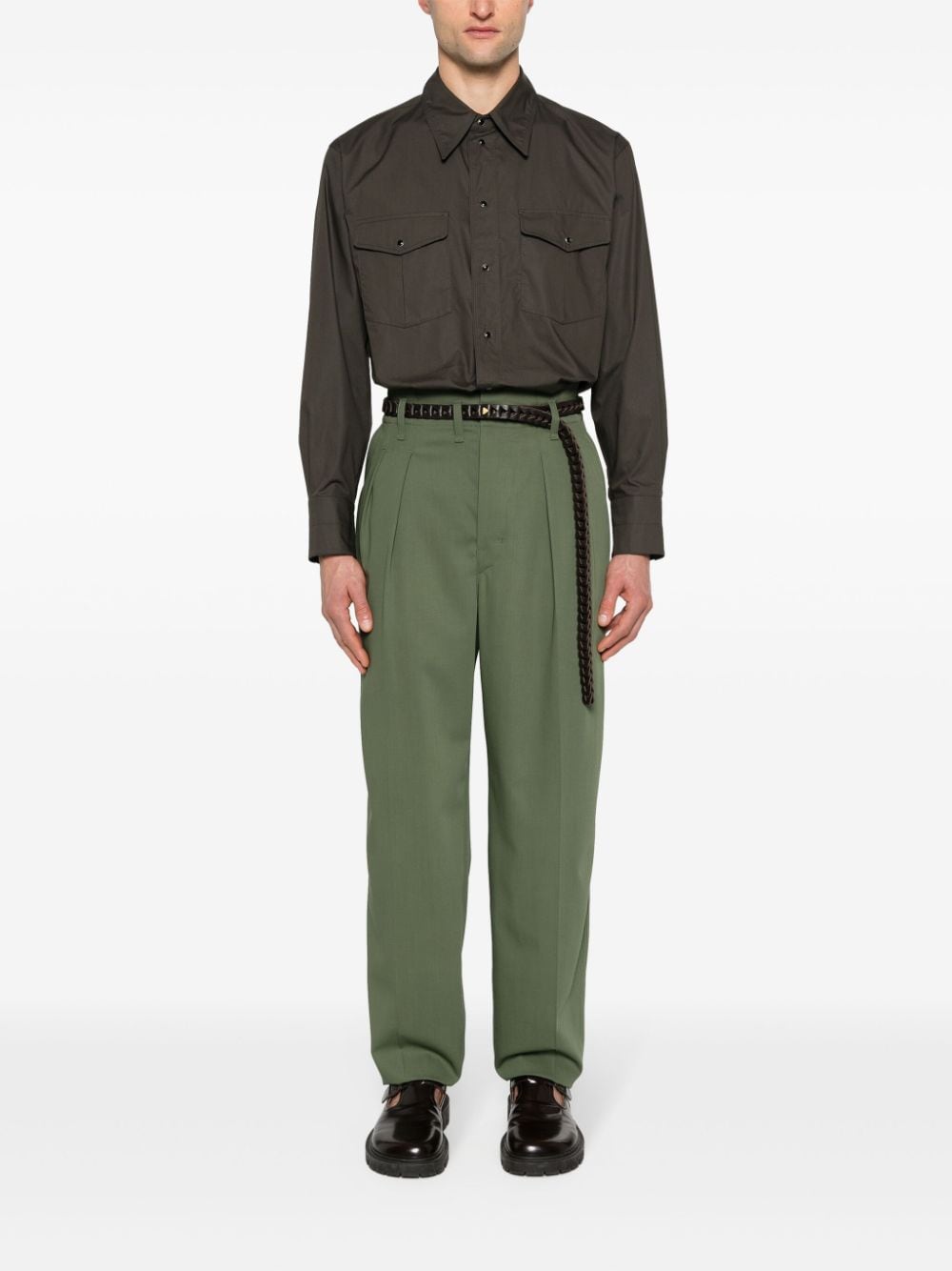 LEMAIRE-TAILORED PLEATED PANTS-