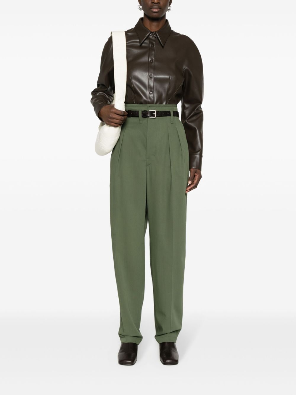 LEMAIRE-TAILORED PLEATED PANTS-