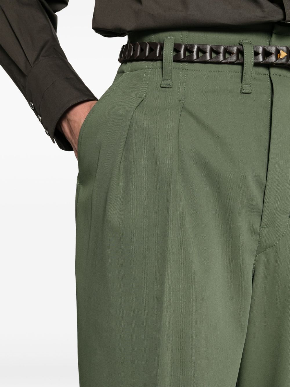 LEMAIRE-TAILORED PLEATED PANTS-