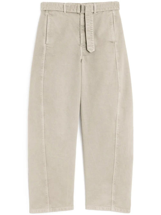 LEMAIRE-TWISTED BELTED PANTS-