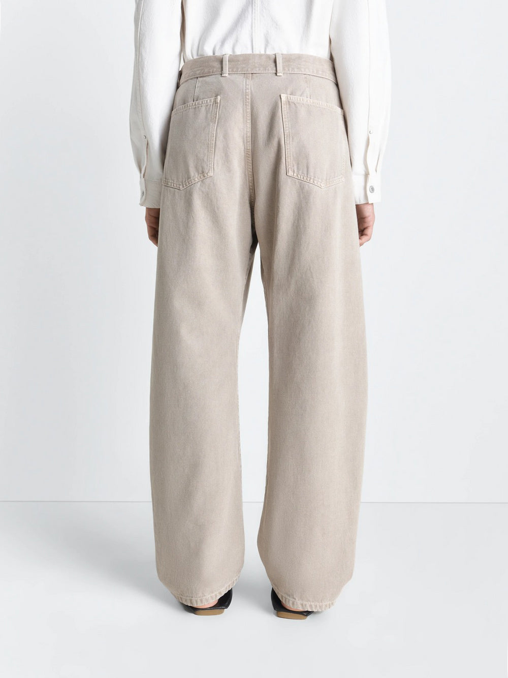 LEMAIRE-TWISTED BELTED PANTS-