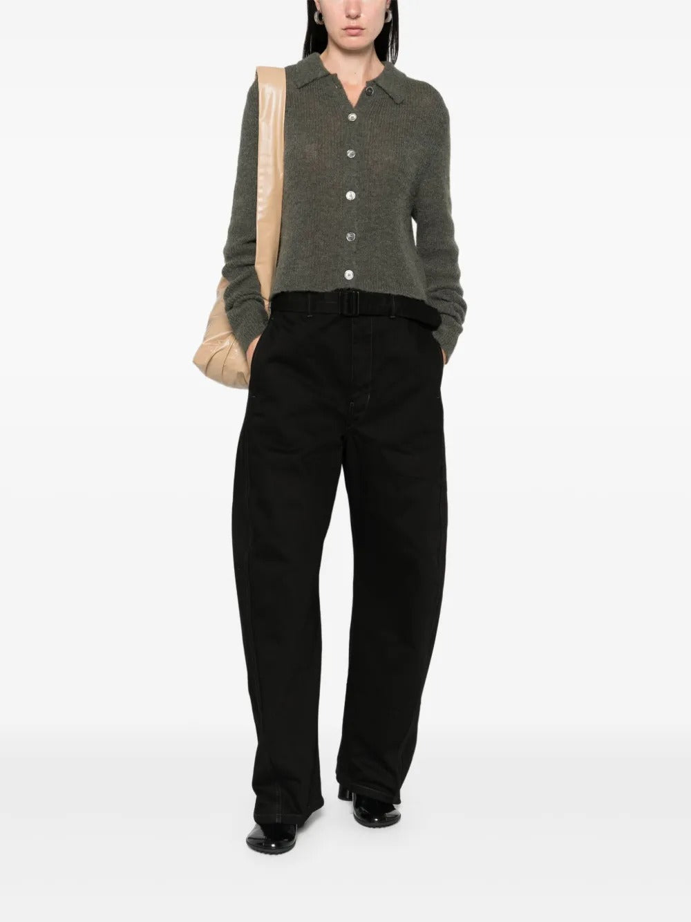 LEMAIRE-TWISTED BELTED PANTS-