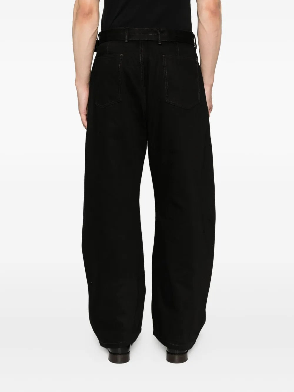 LEMAIRE-TWISTED BELTED PANTS-PA326 LD1055 BK999 – Dope
