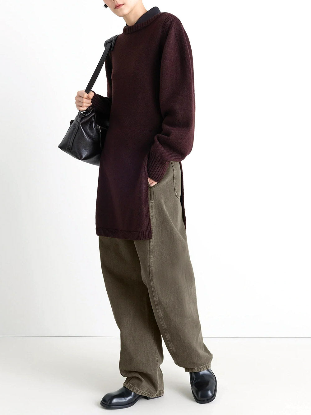 LEMAIRE-TWISTED BELTED PANTS-PA326 LD1062 GR631 – Dope LEMAIRE-TWISTED BELTED PANTS-PA326 LD1062 GR631 – Dope