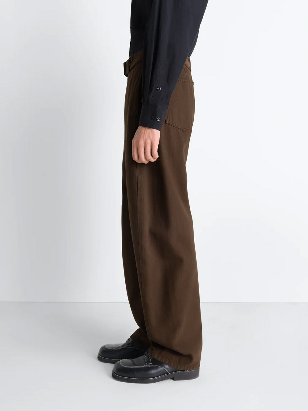LEMAIRE-TWISTED BELTED PANTS-