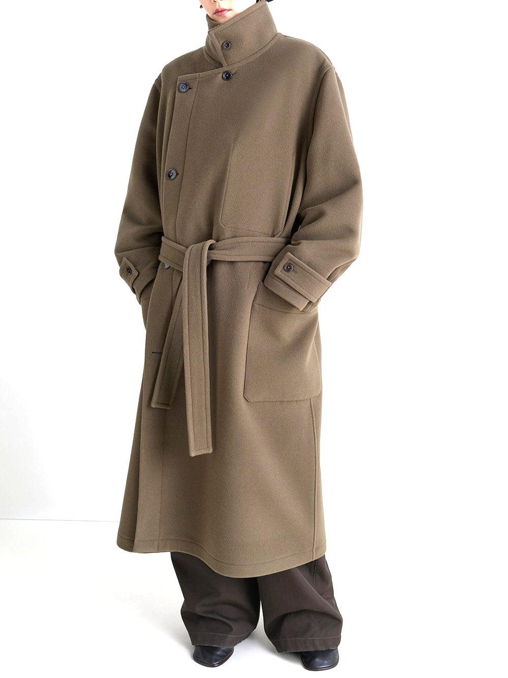 LEMAIRE-WRAP COAT-CO1037 LF1116 BR500 – Dope
