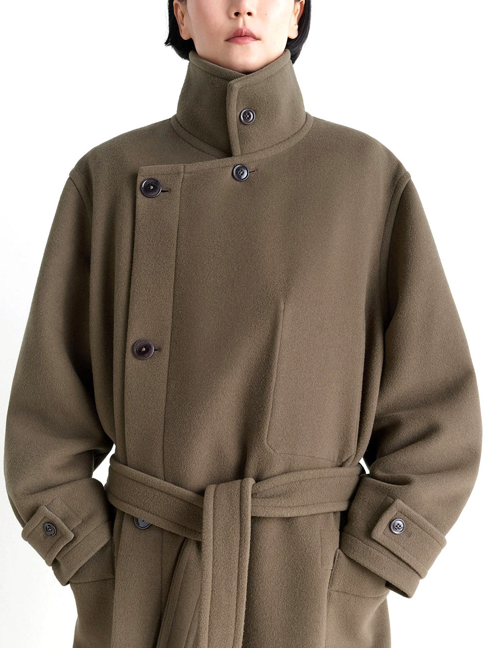 LEMAIRE-WRAP COAT-CO1037 LF1116 BR500 – Dope