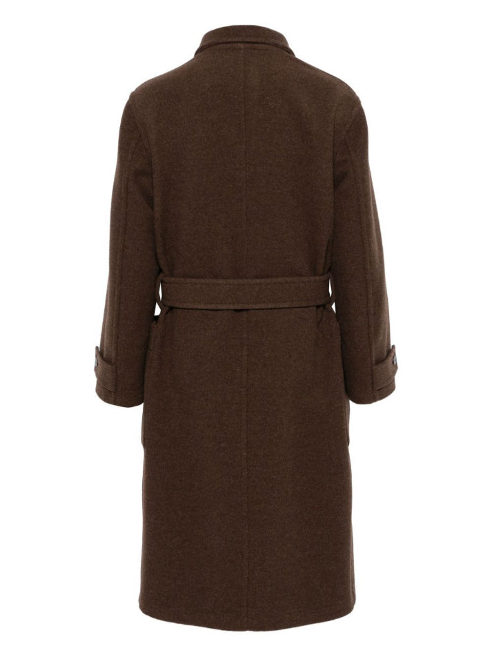 LEMAIRE-WRAP COAT WITH CONTRAST STITCH-CO1090 LF1117 MU194