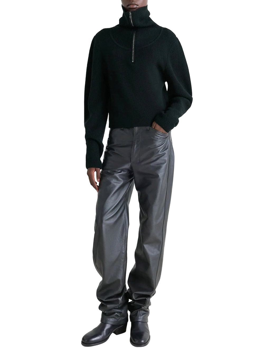 LEMAIRE-ZIPPED SWEATER-