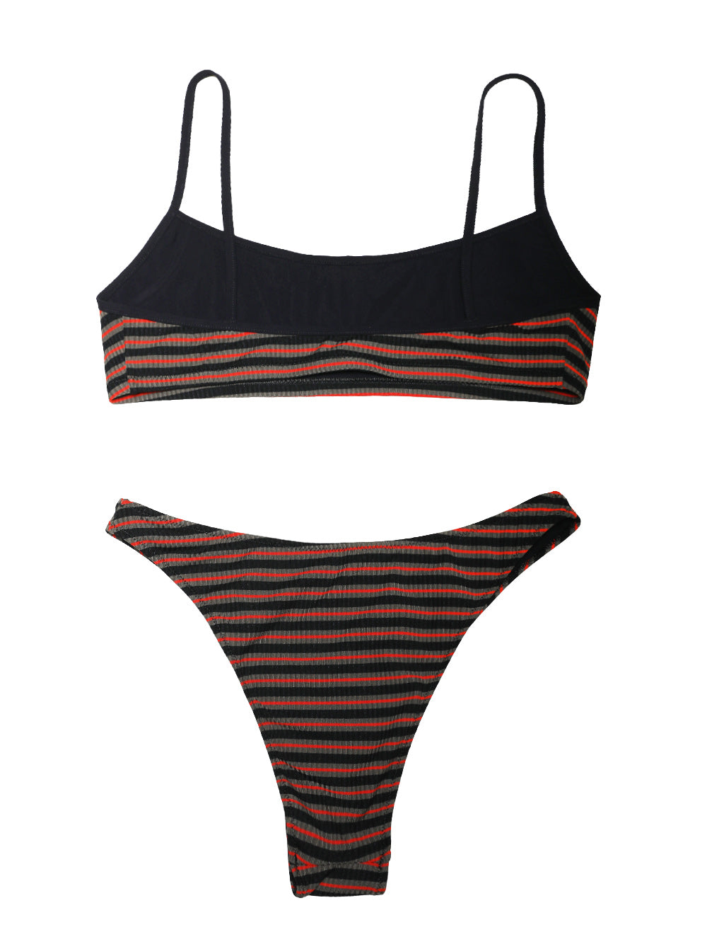 LIDO-BIKINI / STRAIGHT NECKLINE TOP / LOW WAIST BOTTOM-