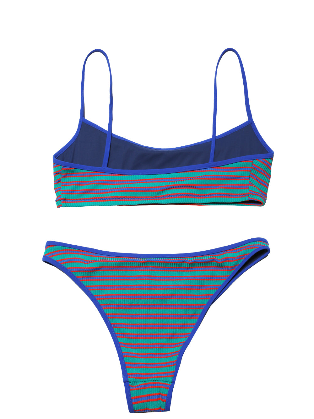 LIDO-BIKINI / STRAIGHT NECKLINE TOP / LOW WAIST BOTTOM-
