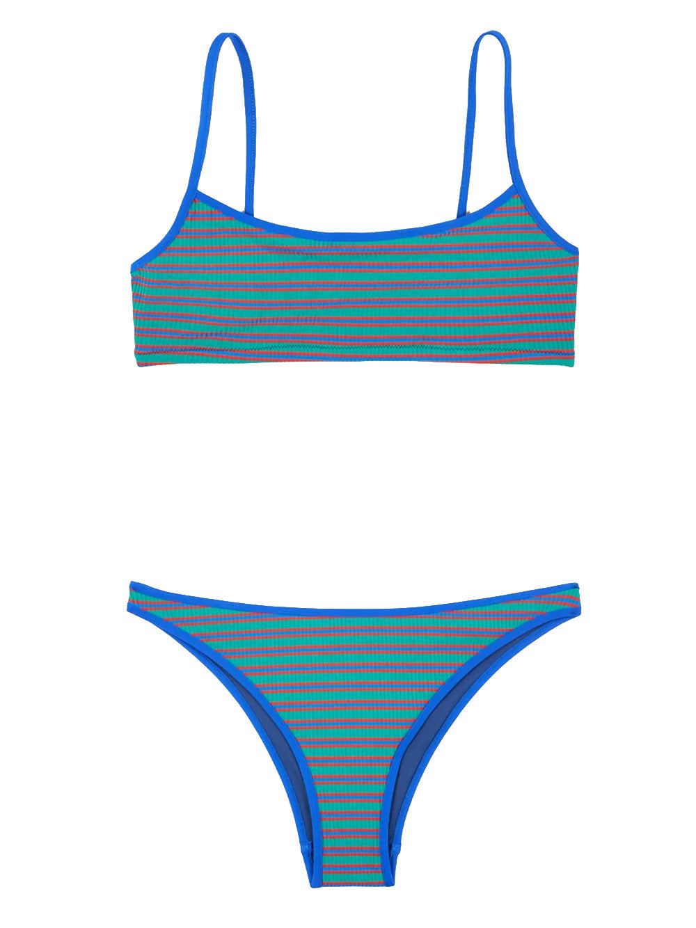 LIDO-BIKINI / STRAIGHT NECKLINE TOP / LOW WAIST BOTTOM-