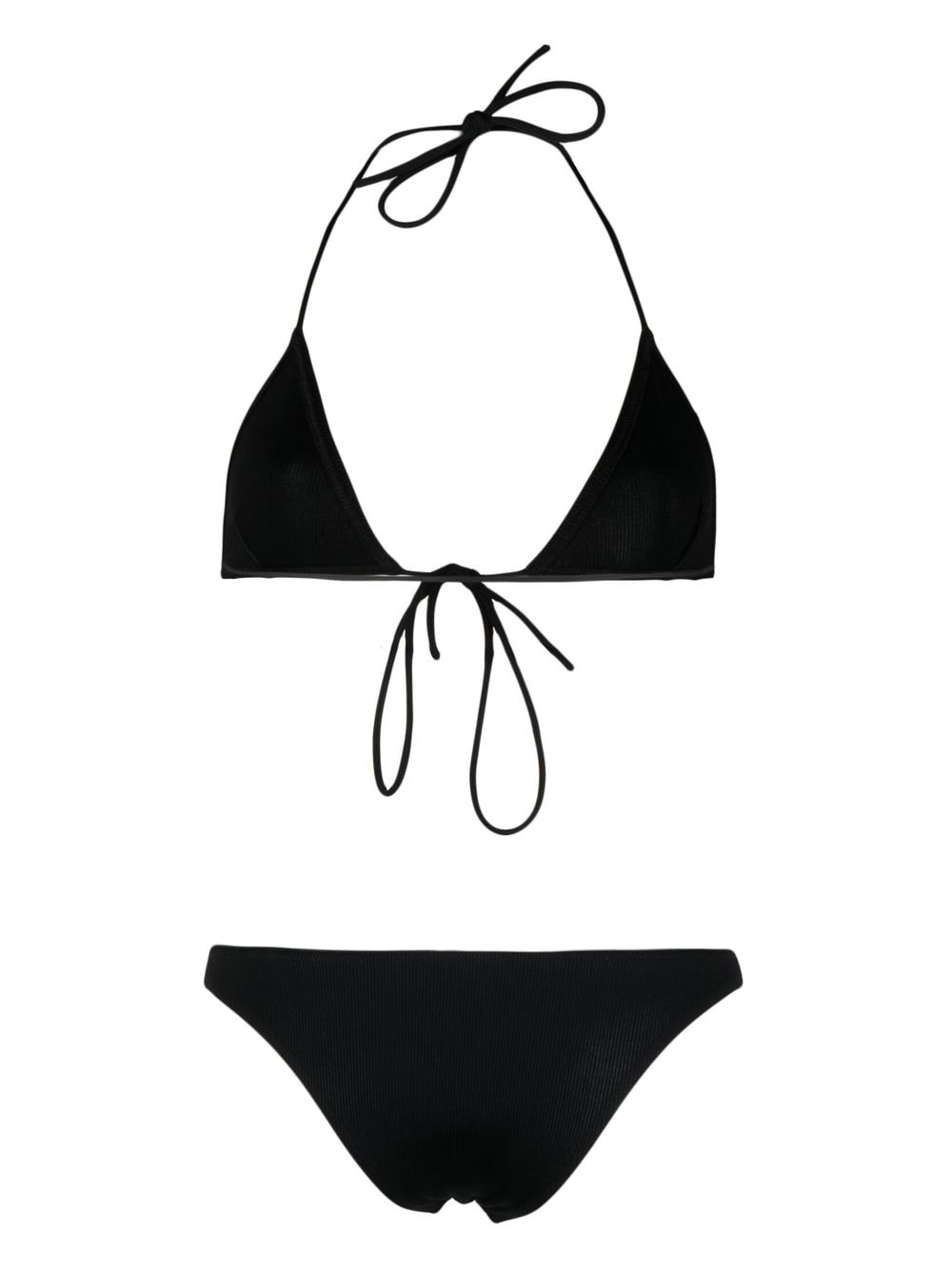 LIDO-BIKINI / WRAP AROUND-TREDICI RIB BLACK