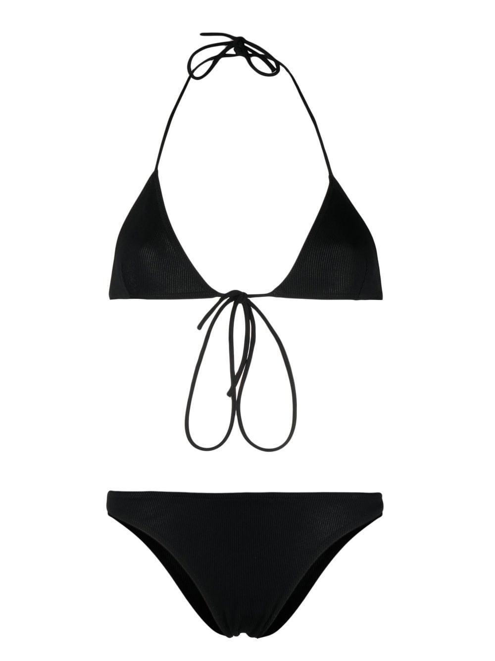 LIDO-BIKINI / WRAP AROUND-TREDICI RIB BLACK