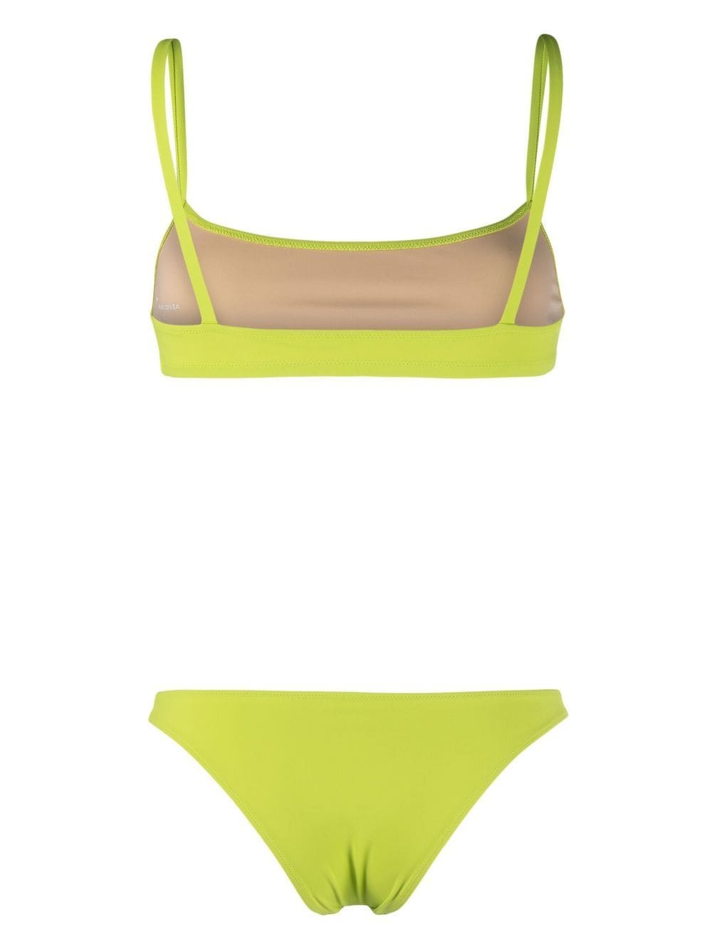 LIDO-LOW WAISTED BIKINI WITH STRAIGHT NECKLINE TOP-UNDICI LOW WAIST LIME