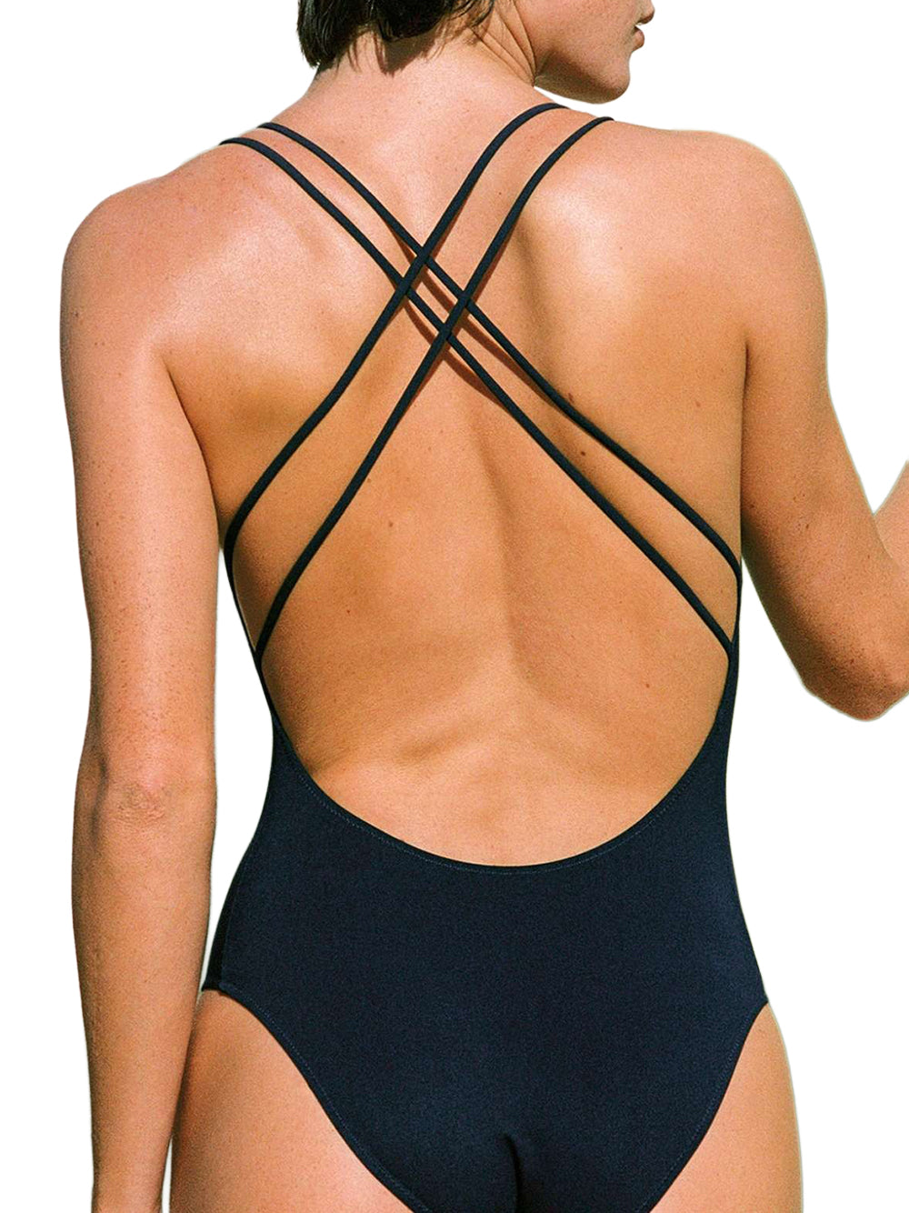 LIDO-ONE PIECE / DOUBLE THIN CROSS STRAPS-