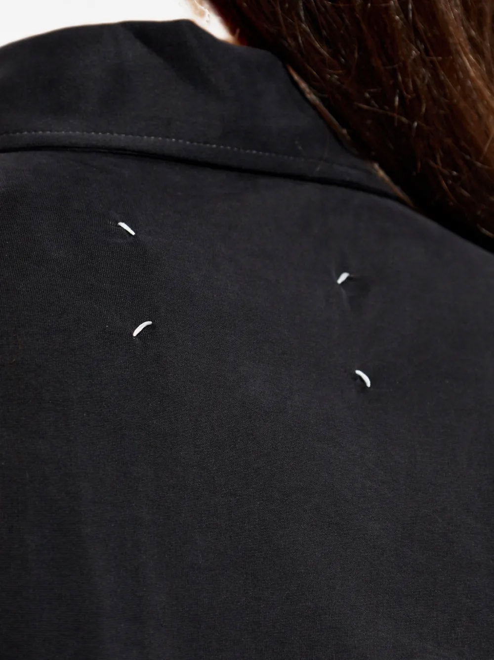 MAISON MARGIELA-button short-sleeve polo top-