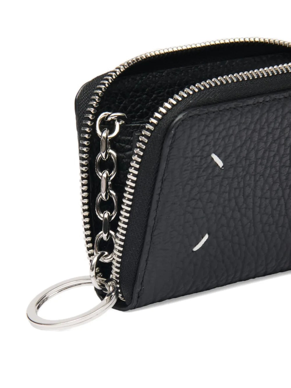 MAISON MARGIELA-COIN HOLDER ZIP AROUND WITH KEYRING-