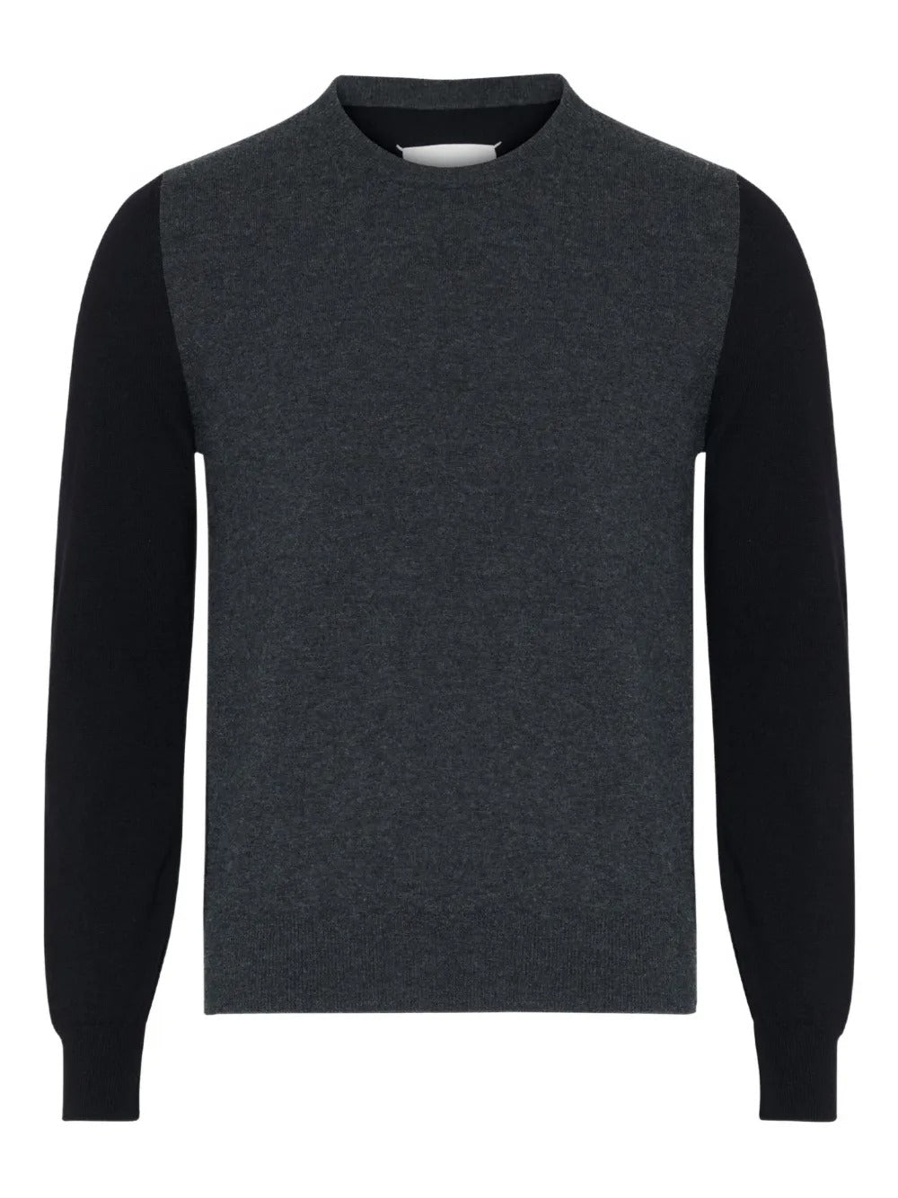 MAISON MARGIELA-contrast-panel wool sweater-