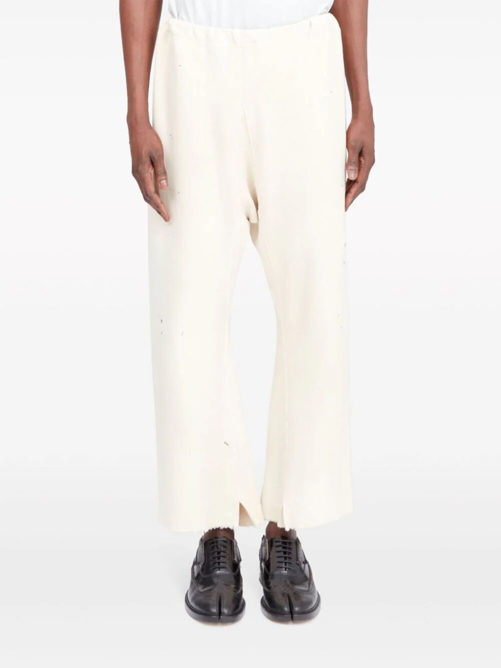 MAISON MARGIELA-CROPPED COTTON TROUSERS-S50KA0641S25570 102