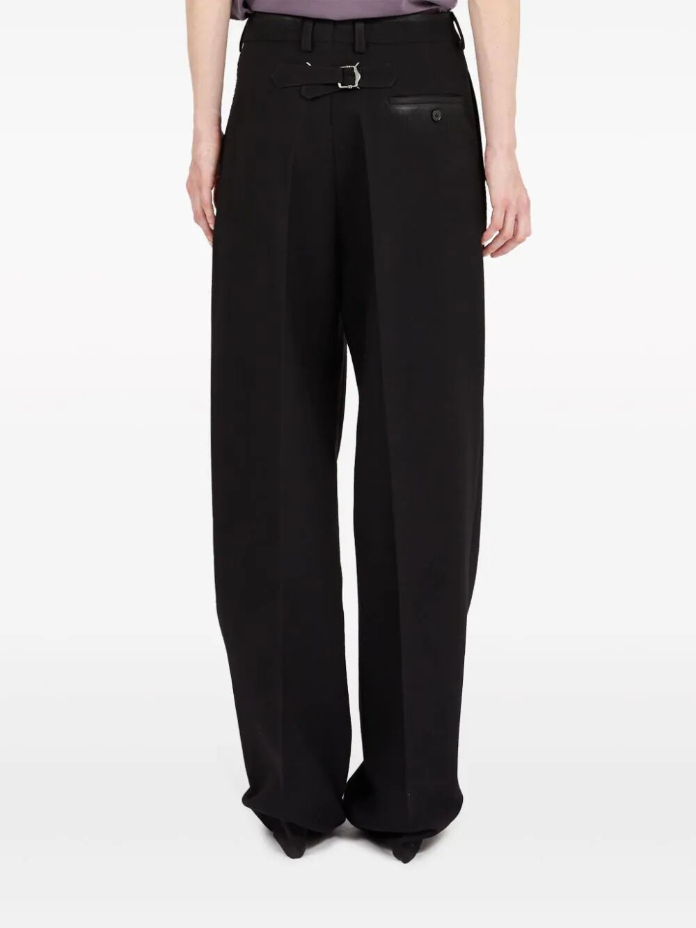 MAISON MARGIELA-CROPPED WOOL TROUSERS-S51KA0589S78075 961