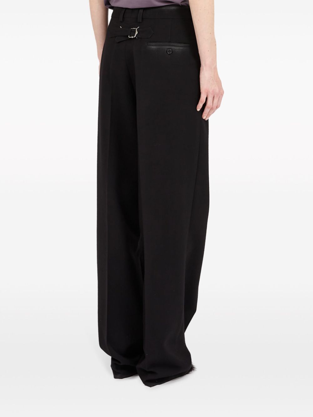 MAISON MARGIELA-CROPPED WOOL TROUSERS-S51KA0589S78075 961