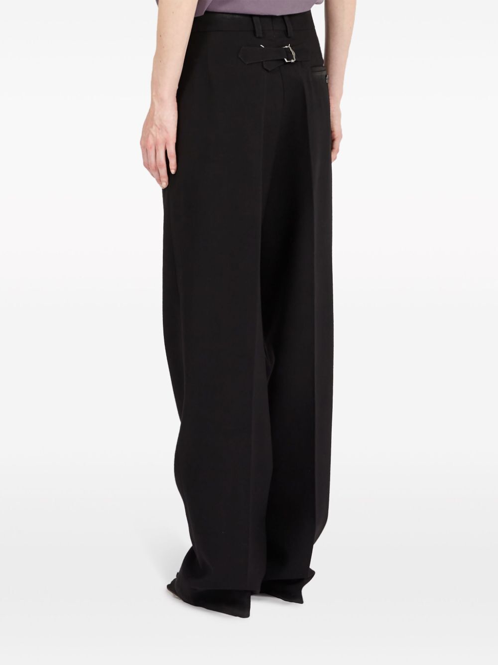 MAISON MARGIELA-CROPPED WOOL TROUSERS-S51KA0589S78075 961