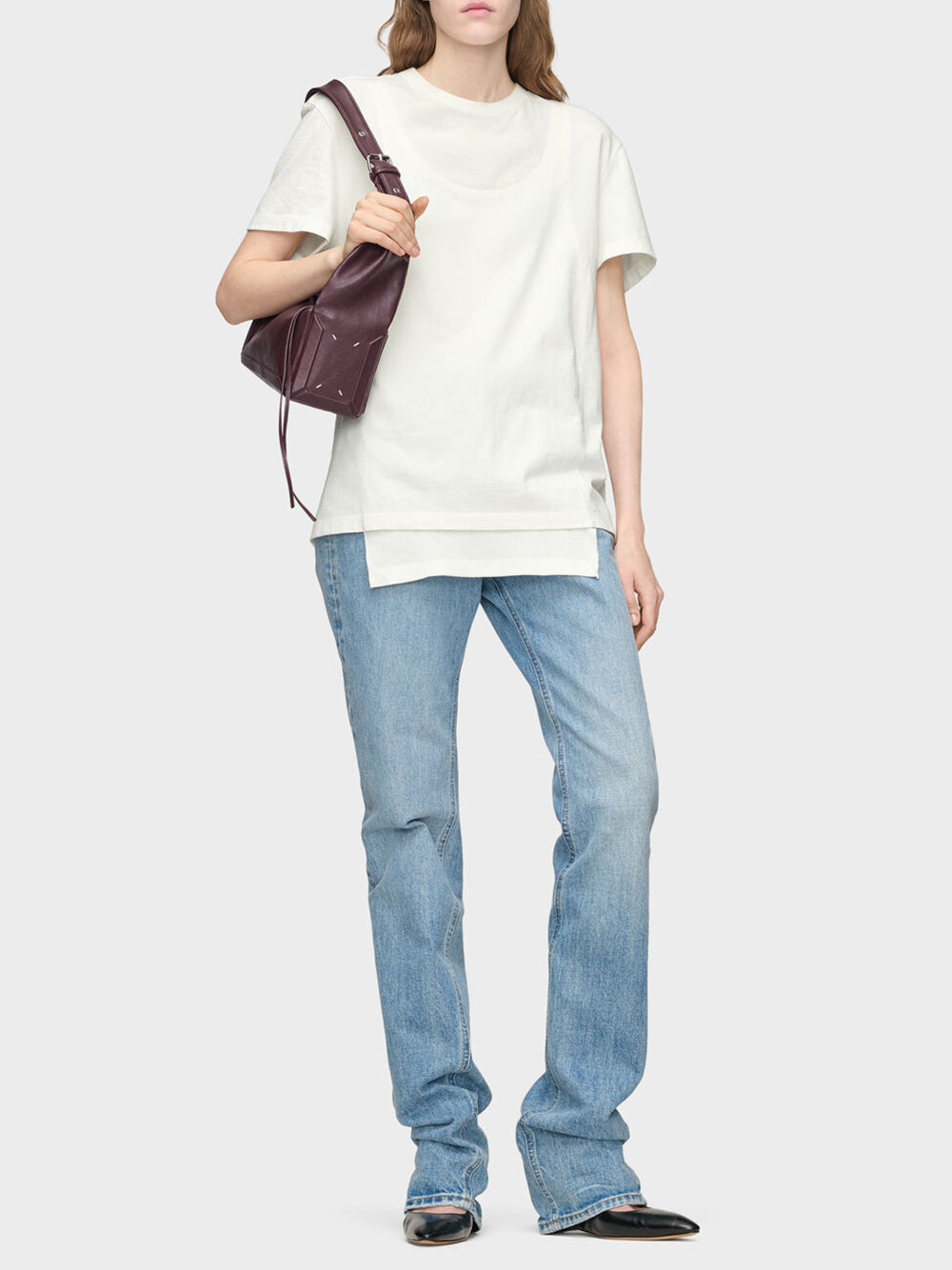 MAISON MARGIELA-DOUBLE LAYERED T-SHIRT-