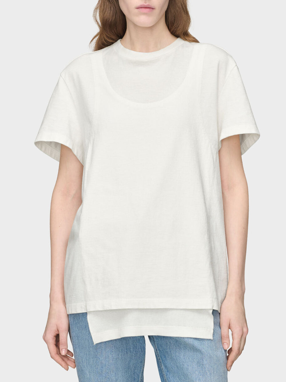 MAISON MARGIELA-DOUBLE LAYERED T-SHIRT-