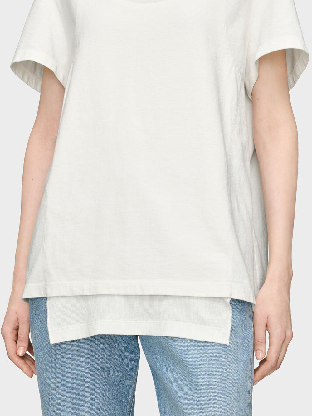 MAISON MARGIELA-DOUBLE LAYERED T-SHIRT-