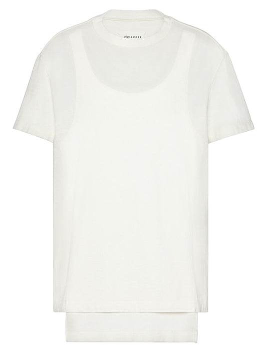 MAISON MARGIELA-DOUBLE LAYERED T-SHIRT-