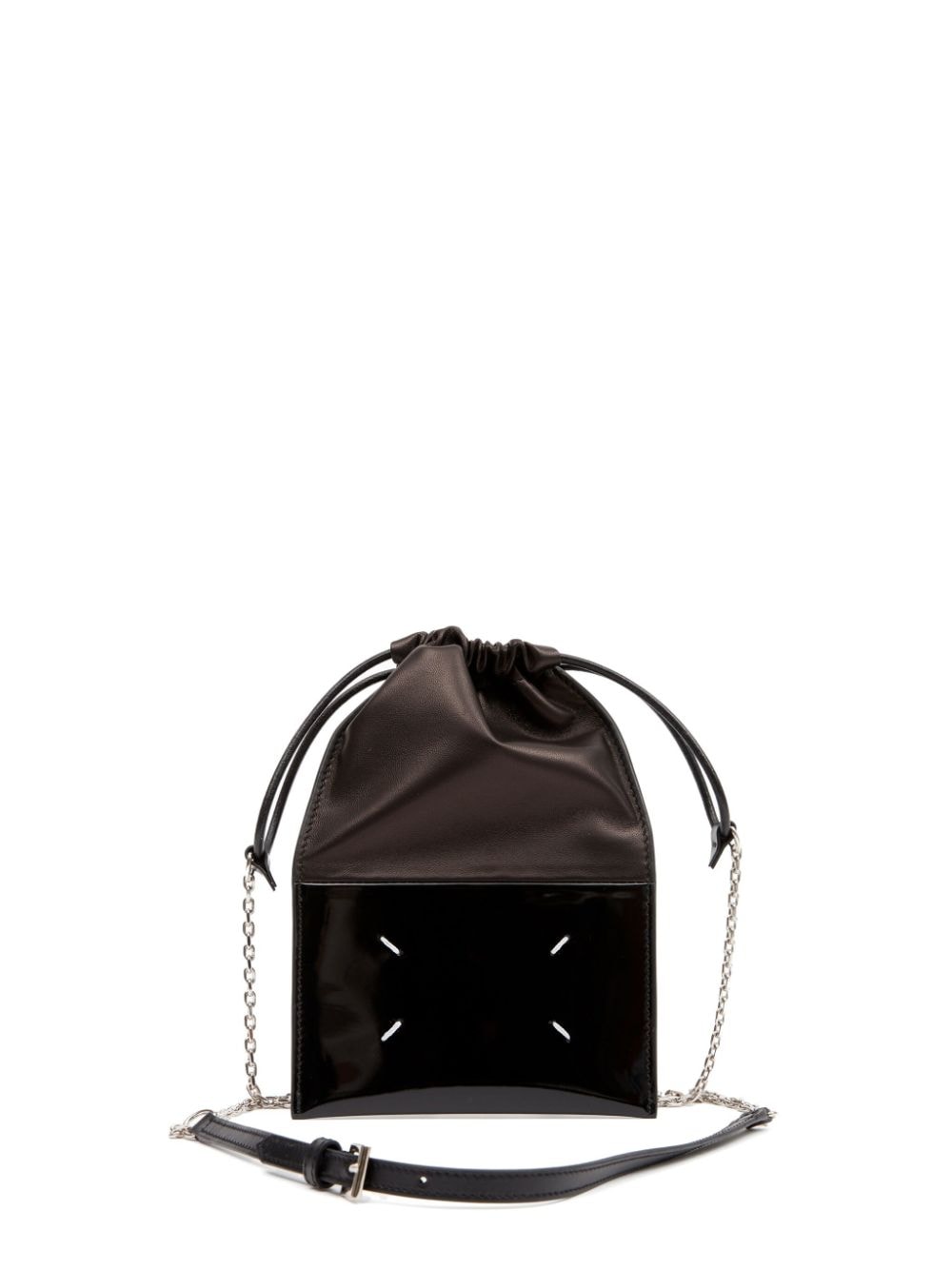 MAISON MARGIELA-DRAWSTRING PHONE NECK POUCH WITH CHAIN-SA1VL0034P5135 T8013